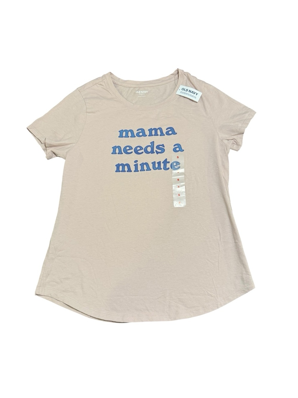 Old Navy Light Pink 'Mama Needs a Minute' Graphic Tee Size Small